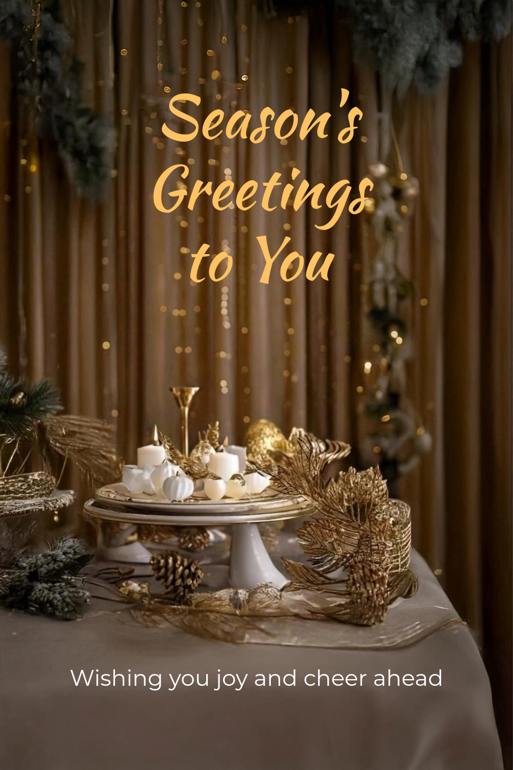 Seasons Greetings to You Digital Holiday Card | Instant Download