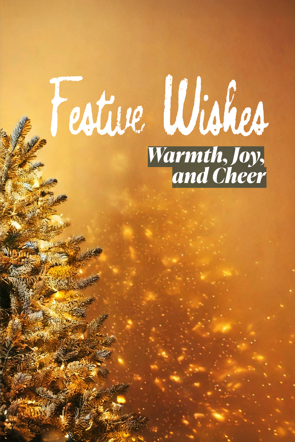 Festive Wishes Holiday Card | Instant Download