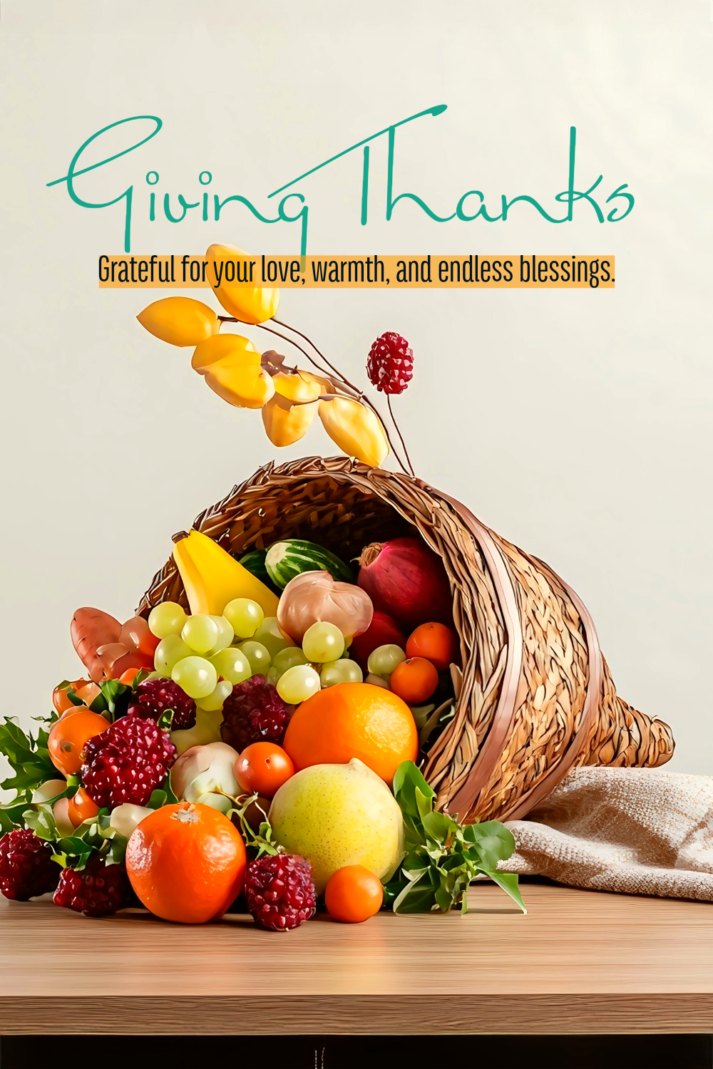 Giving Thanks Digital Holiday Card | Animated | Static | Instant Downloads