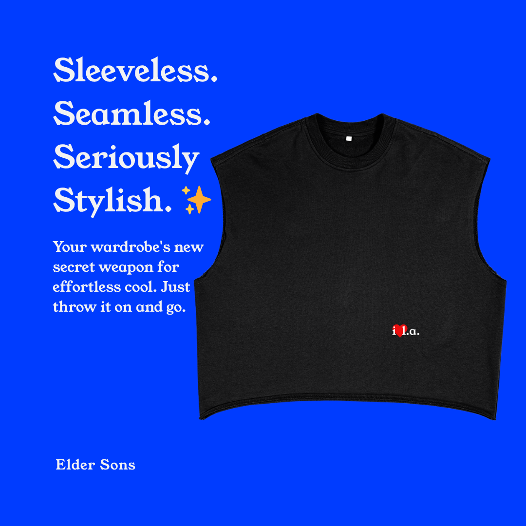 I LOVE LA Sleeveless Hoodie.png