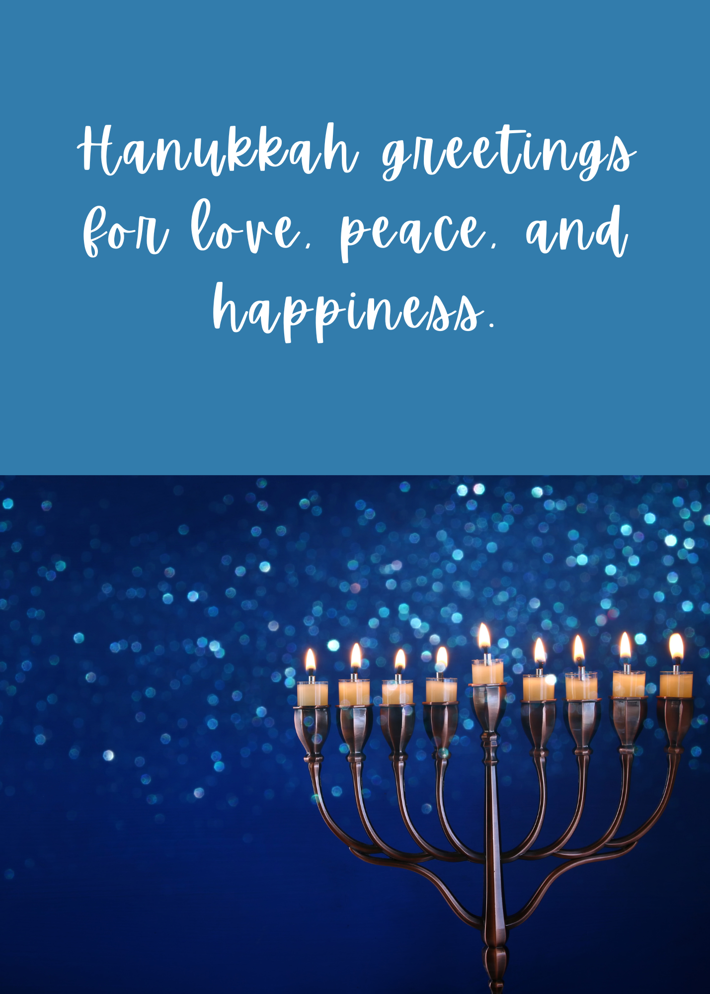 Happy Hanukkah Digital Holiday Card