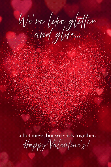 Glitter & Glue Happy Valentine's Day Digital Card