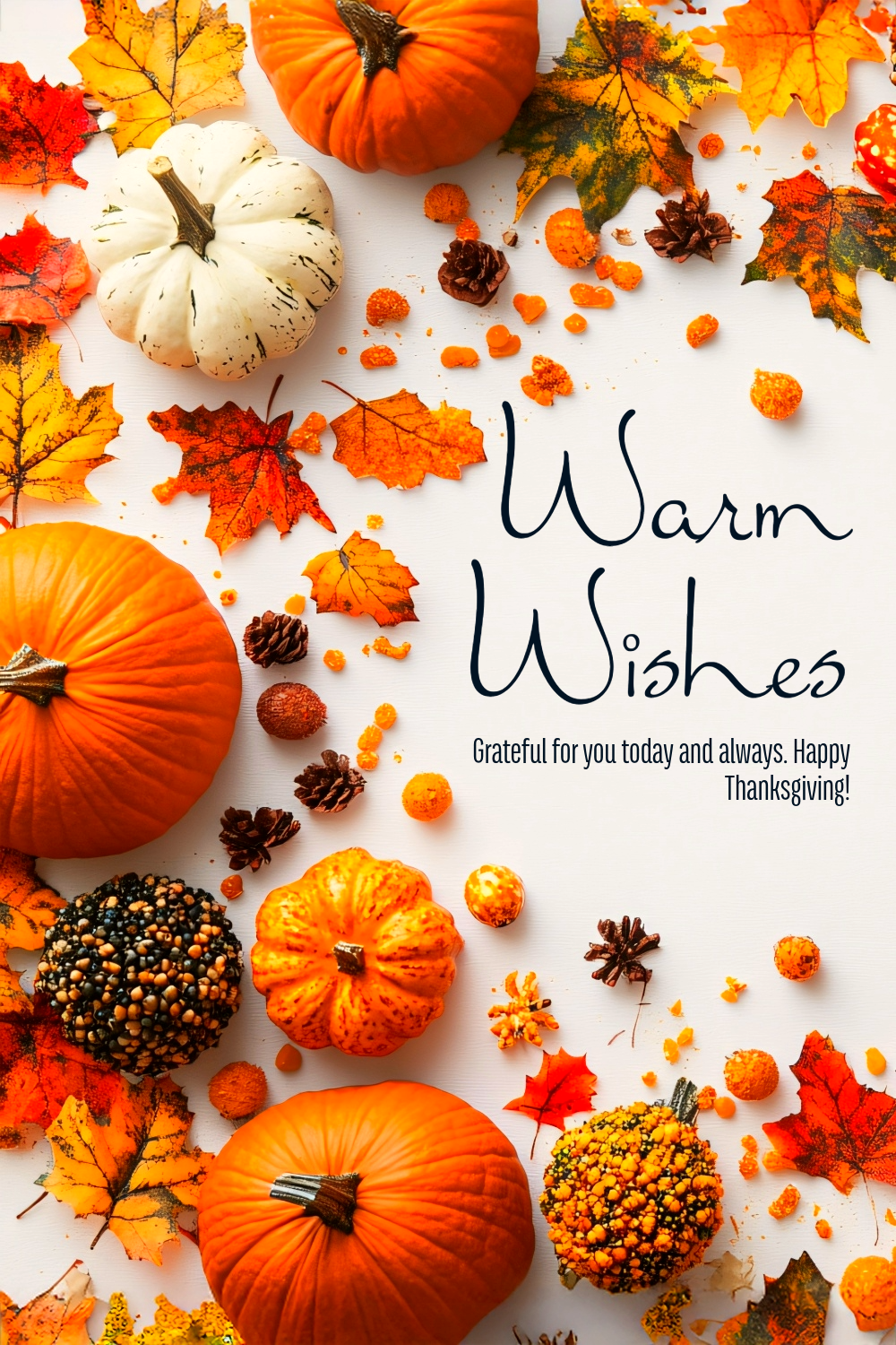 Well Wishes Digital Thanksgiving Day Card | Animated | Static | Instant Downloads