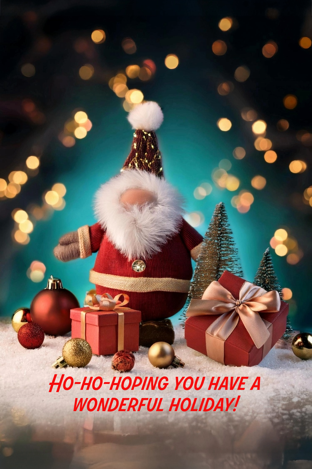 Santa Merry Christmas Digital Holiday Card | Animated | Instant Download