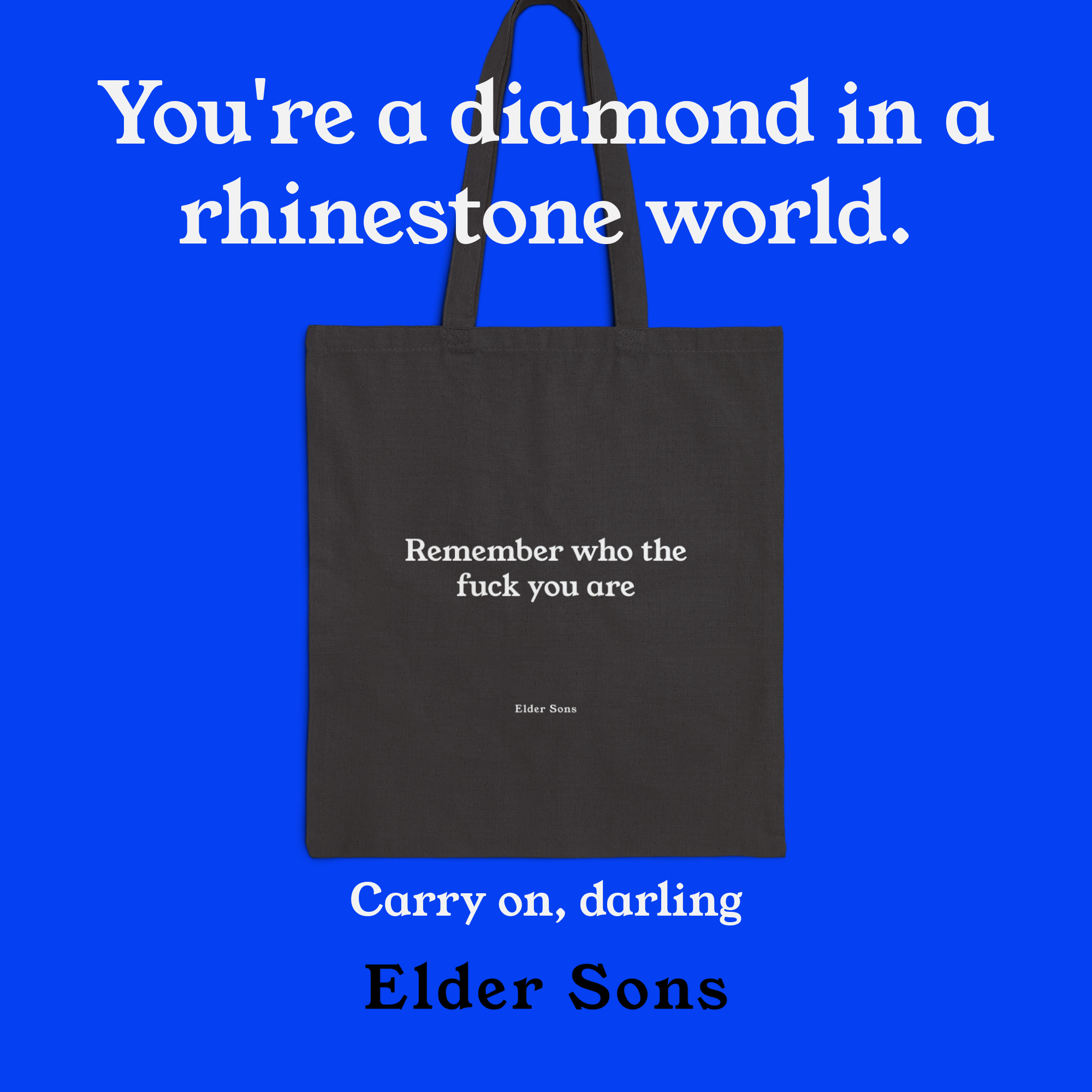 Remember Who You Are Cotton Canvas Tote Bag