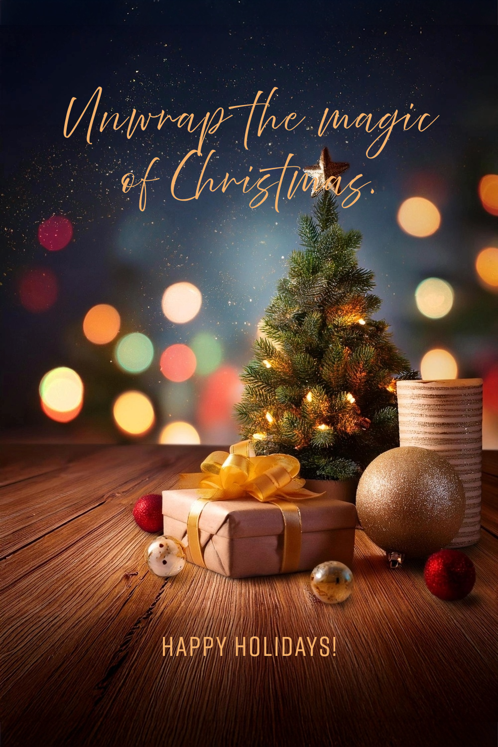 Christmas Tree Digital Holiday Card | Animated | Instant Download