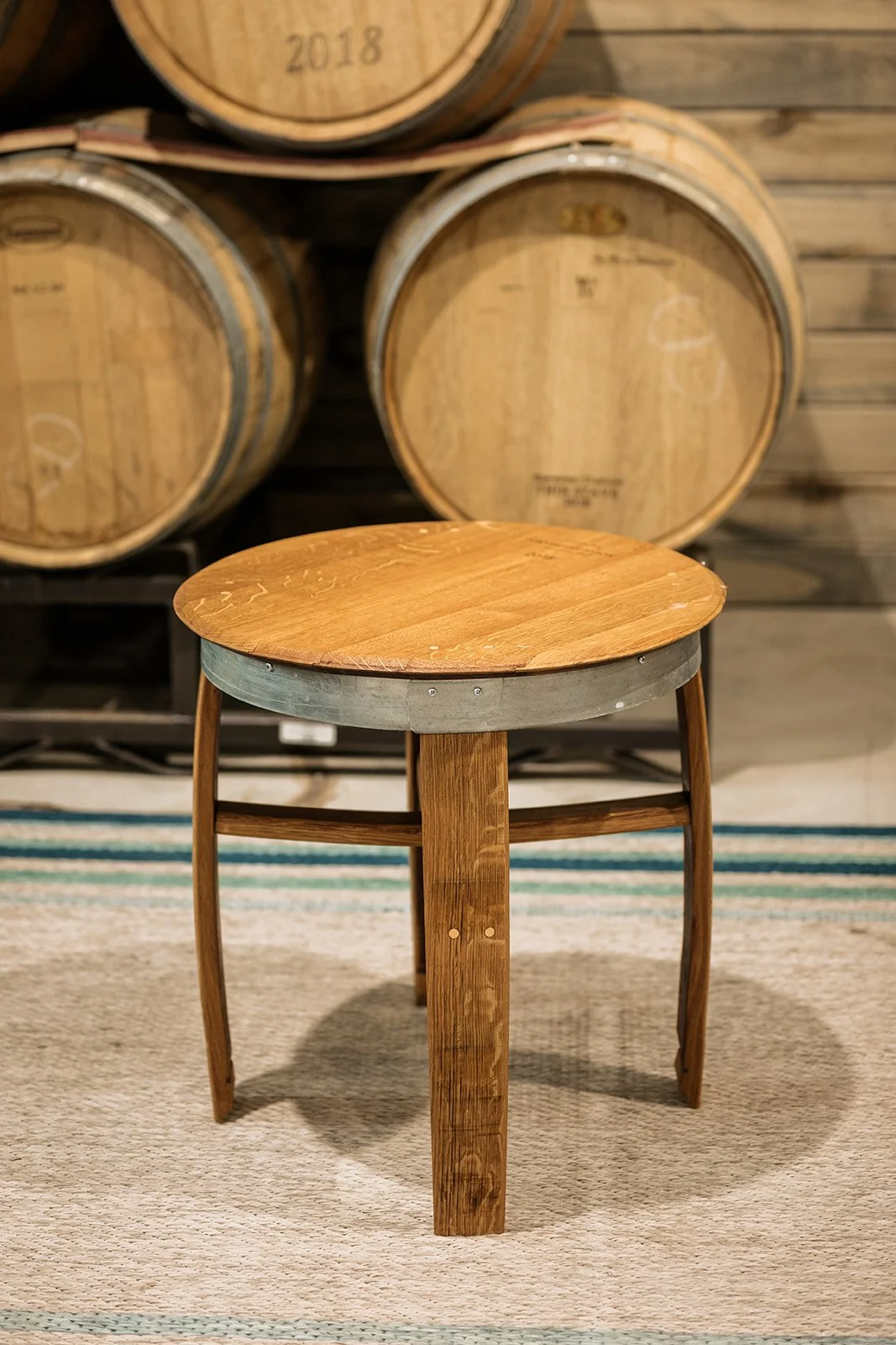 Barrel Head End Table