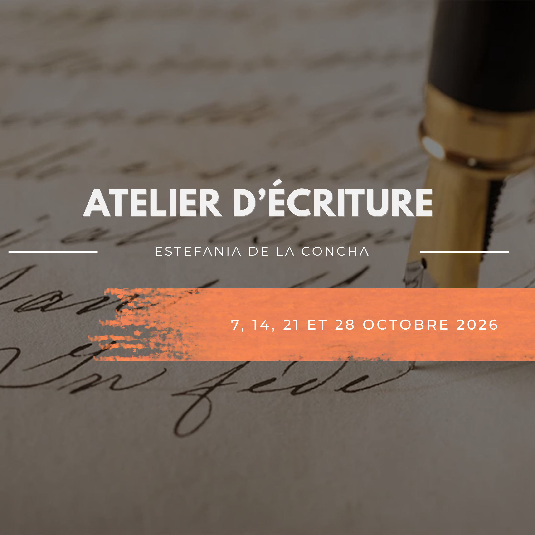Atelier d'écriture - Nos histoires, notre communauté