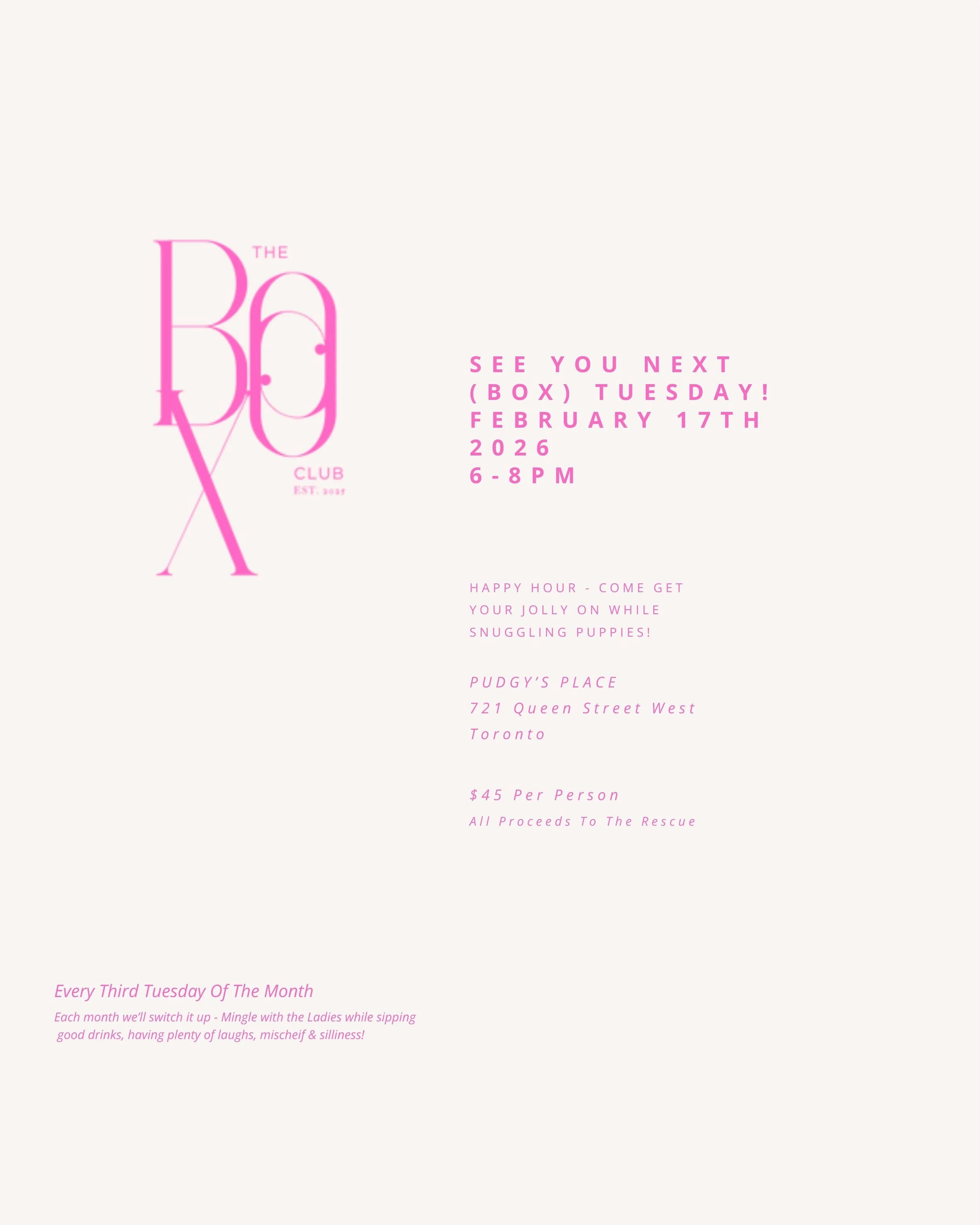 The Box Club at Pudgy's Place