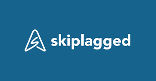 Skiplagged logo on a teal background.