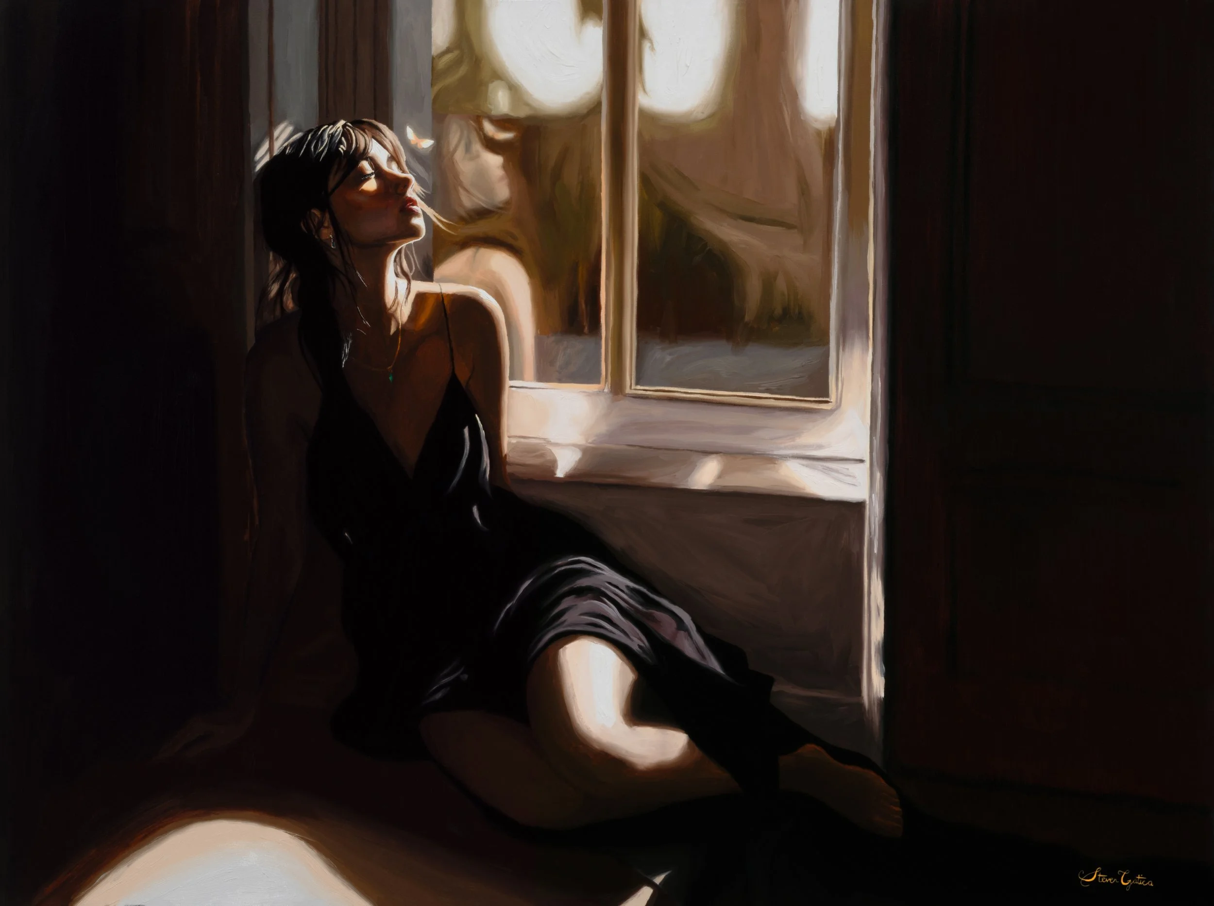 "Sanctuary of Light", Oil on Linen,  36x48 inch 