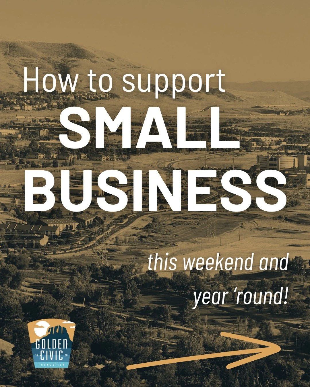Shop local this weekend and every weekend! 💪✨

Golden's unique small businesses are a testament to our one-of-a-kind character.

GCF uplifts our small businesses through grant and loan programs to positively transform the Golden community and provid