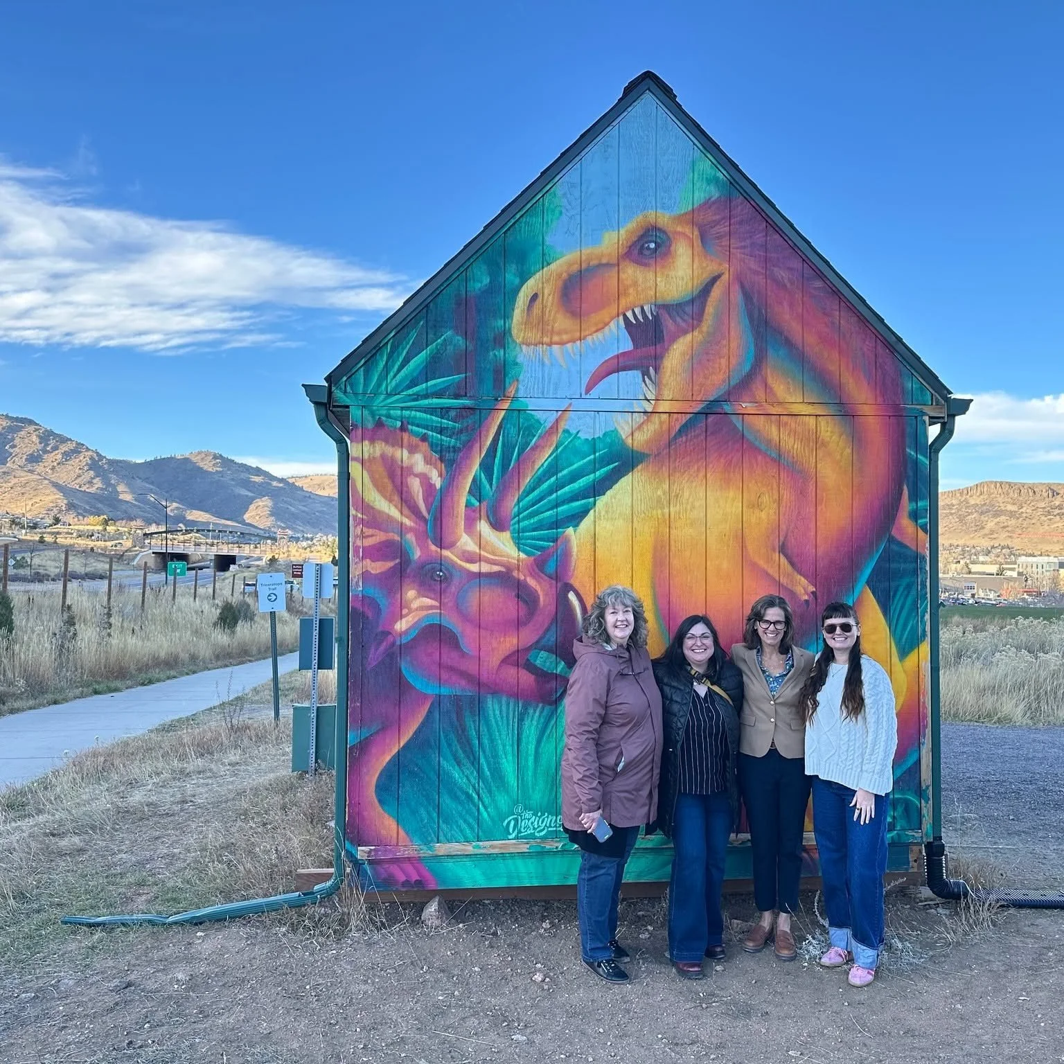 The GCF team visited Triceratops Trail to check out some of the cool experiences @dinosaur.ridge is creating for their visitors 🦖🥾

We're proud to support Friends of Dinosaur Ridge through our Community Grant Program as an organization that keeps o