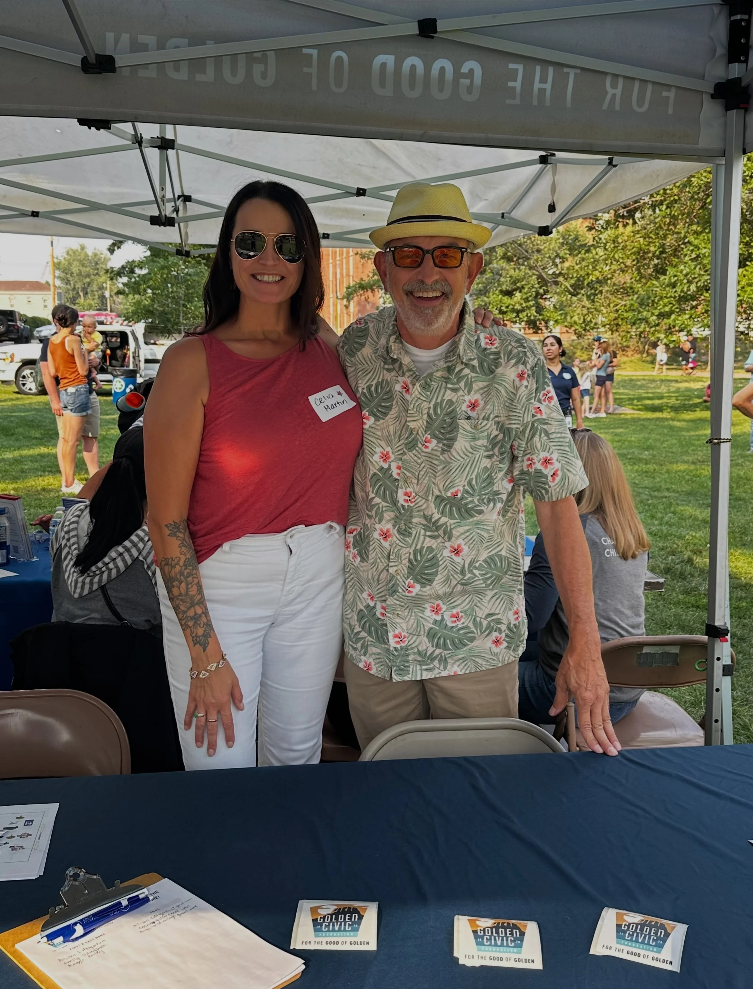 What a beautiful day for the Golden Police Department&rsquo;s National Night Out! The event brought together the community and our first responders to build a stronger, safer Golden. GCF is a proud sponsor. #forthegoodofgolden