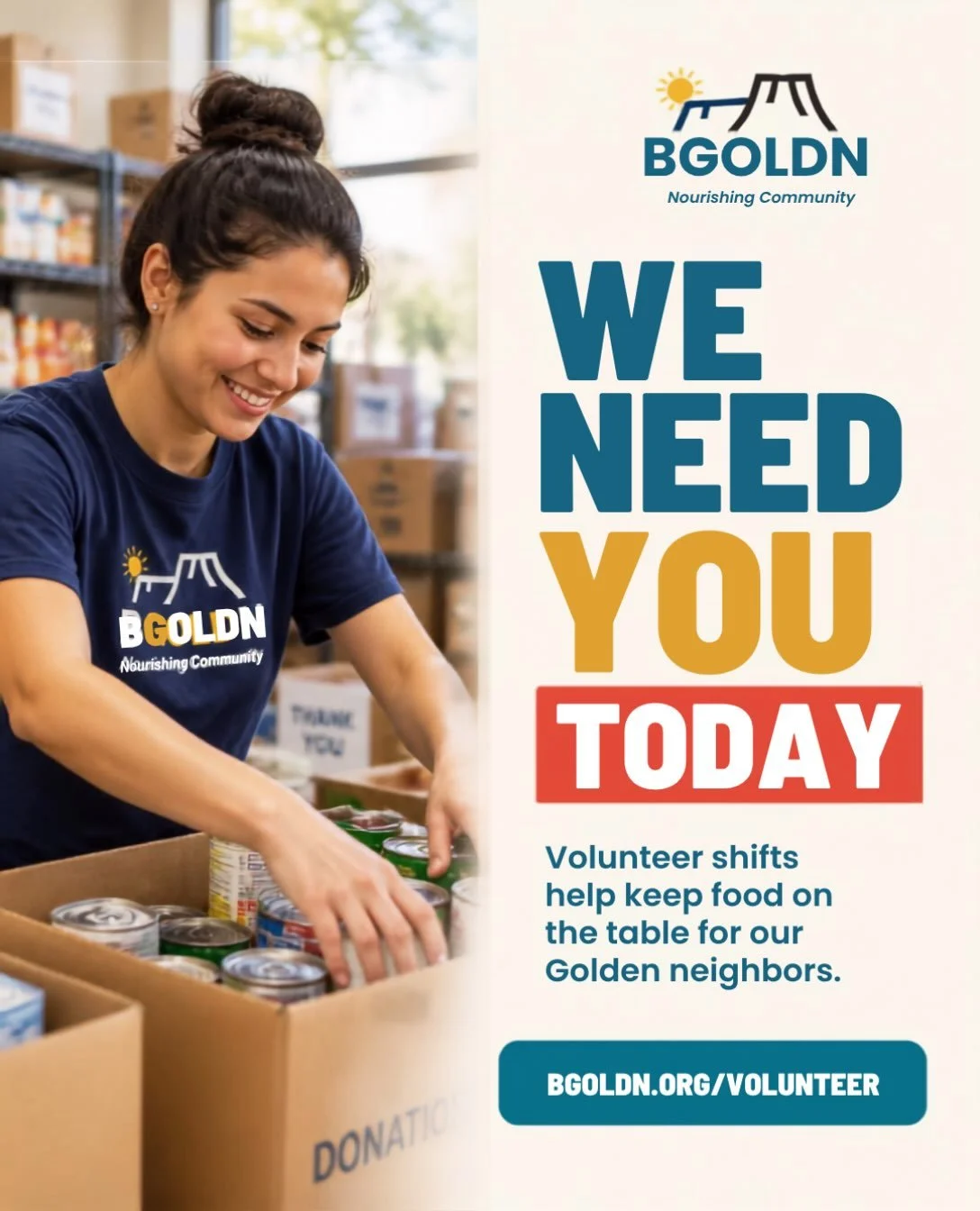 Raising your paddle isn&rsquo;t the only way to show up for BGOLDN, our 2026 B.I.G. Grant recipient 💛 Volunteering helps keep food on the table for our Golden neighbors in need of fresh food every day. 

➡️ Visit their website, and follow @bgoldn_co