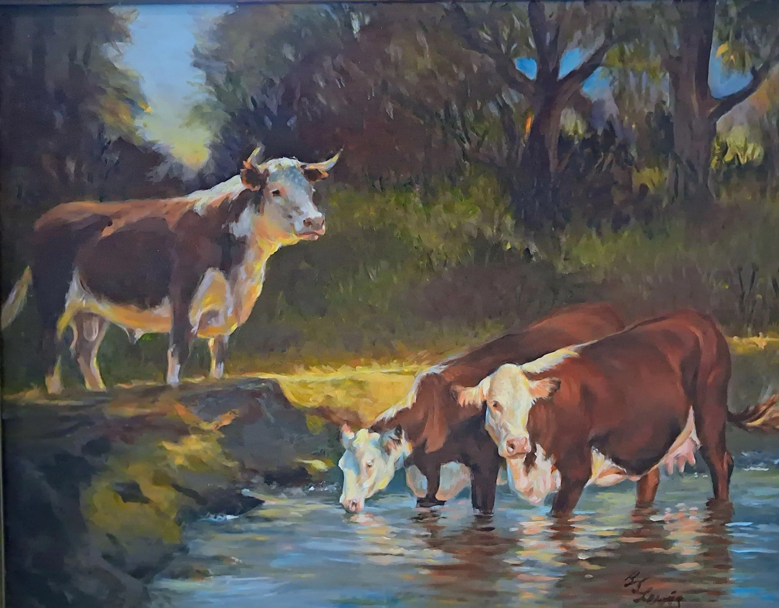 "Cows on a Summer Day"  16x20