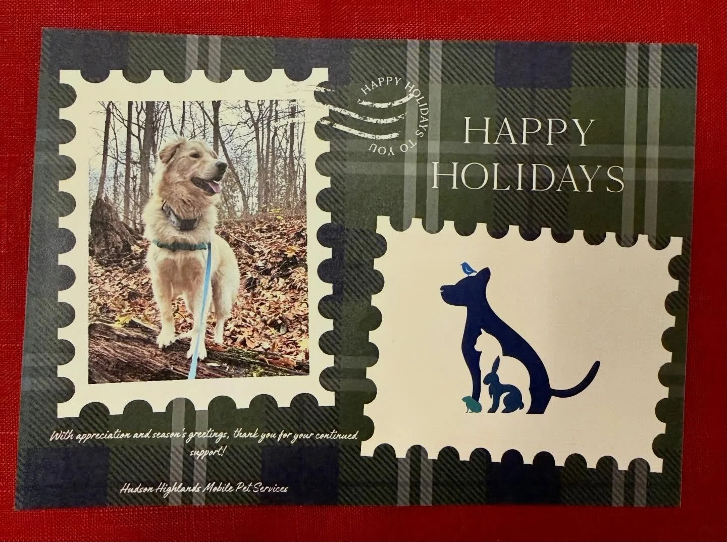 Wishing you and your family a Happy New Year, and hoping you had a wonderful holiday season!  We here at Hudson Highlands Mobile Pet Services appreciate each and every client, whether it&rsquo;s for an occasional nail trim, or an every day walk. We a