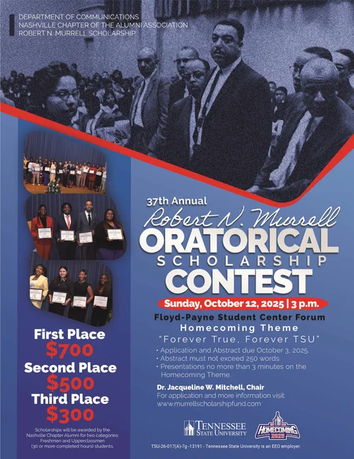 Robert N. Murrell Oratorical Contest flyer