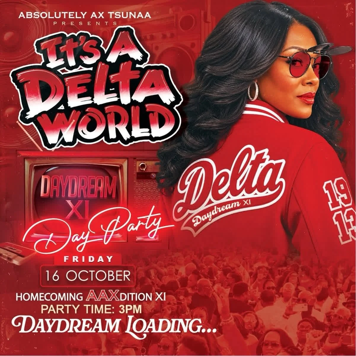 Crimson & Creme Daydream XI - TSUNAA/Deltas Day Party 2026