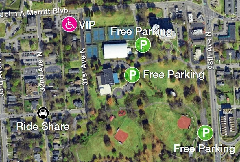 Official free parking map for Hadley Park