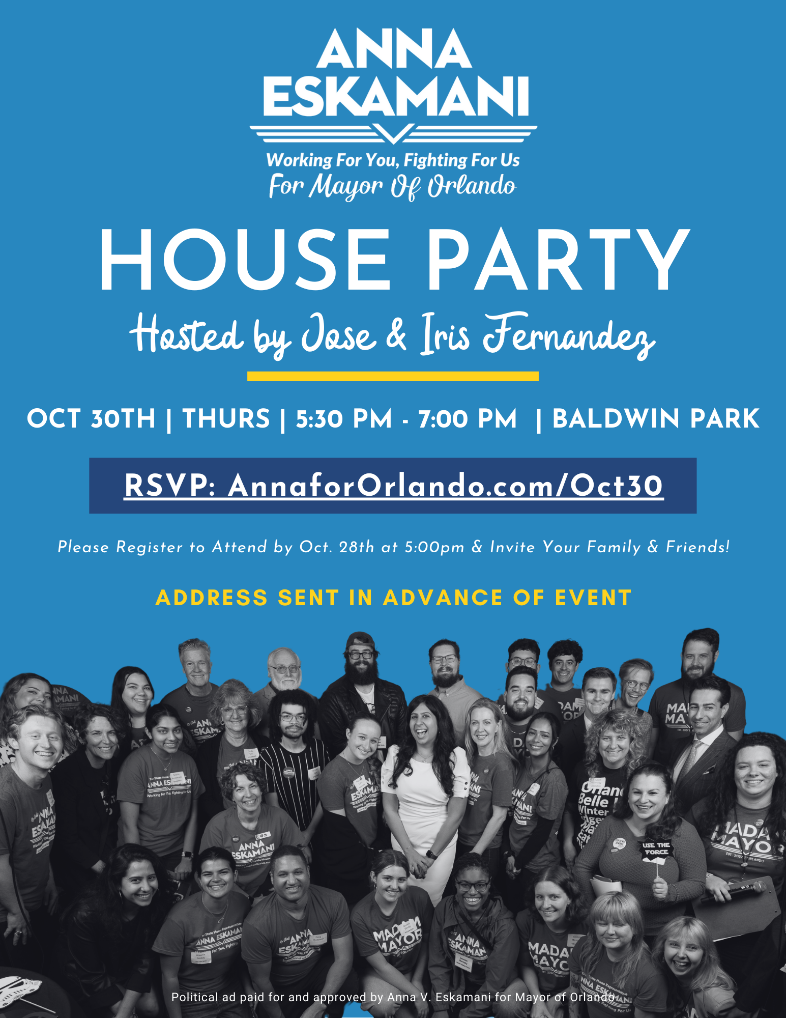 Join our Baldwin Park House Party for Anna!