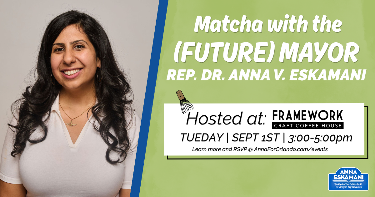 Matcha with the (Future) Mayor!
