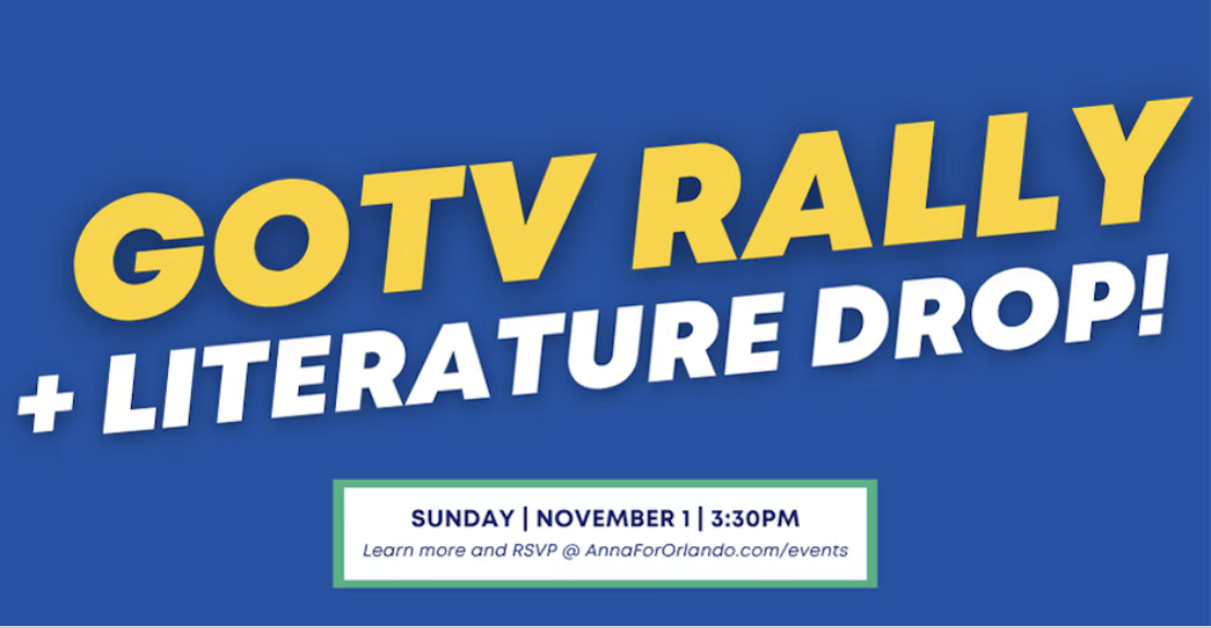 GOTV Lit Drop + Rally 
