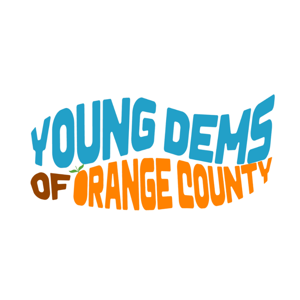 A circular logo with a blue background, an orange border, and the outline of the state of Florida with a star. Overlaid are white, blue, and orange letters that spell out 'YDC'.