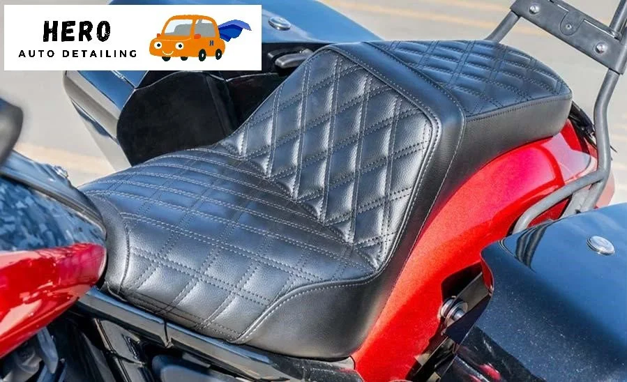 Motorcycle Detailing Viking Bags San Francisco San Mateo Seat Upgrade and Care