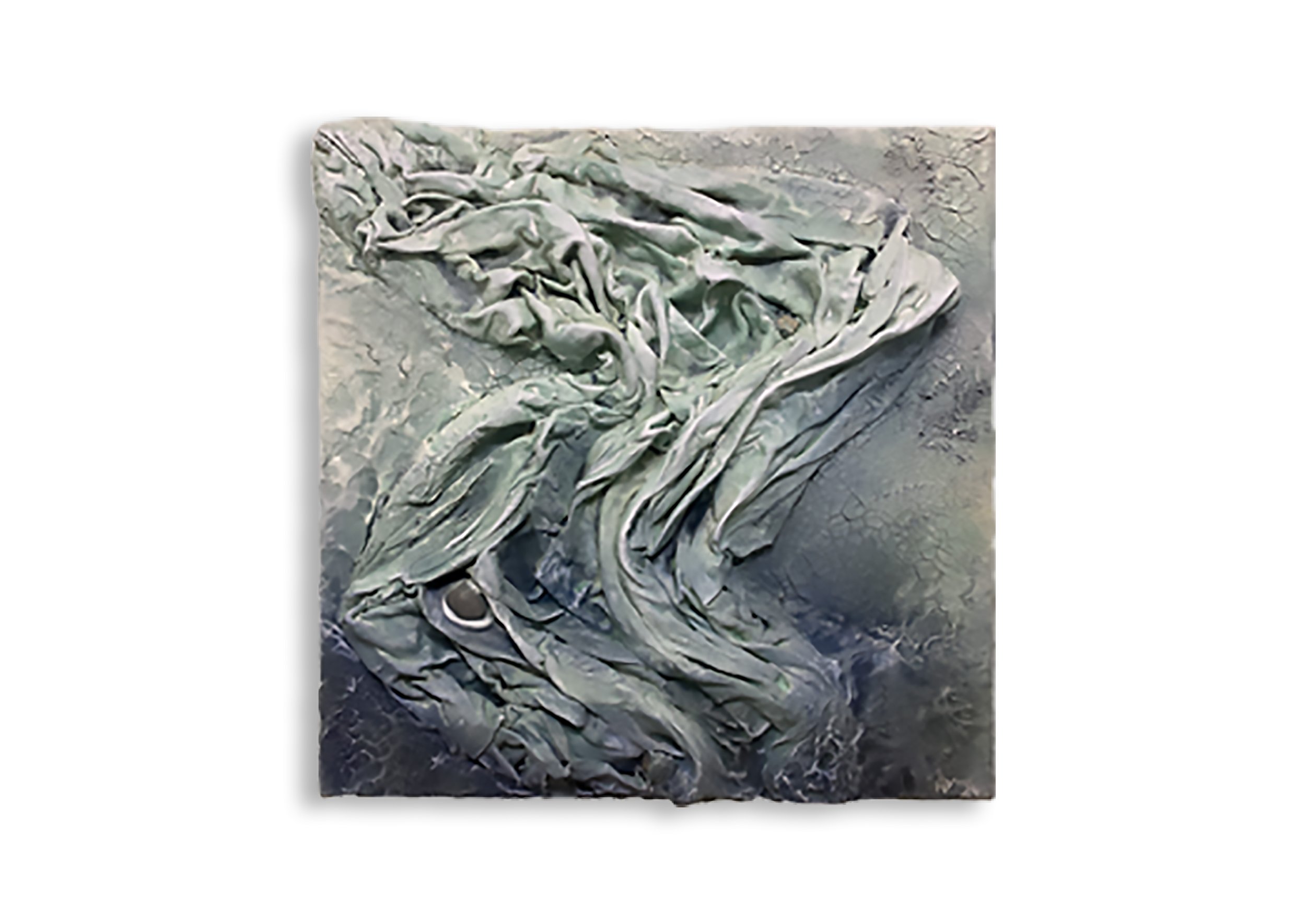 Kunstwerk mit Erde, Wasser und Steinen vom Krai Woog Gumpen im Schwarzwald von Paulina Vogt