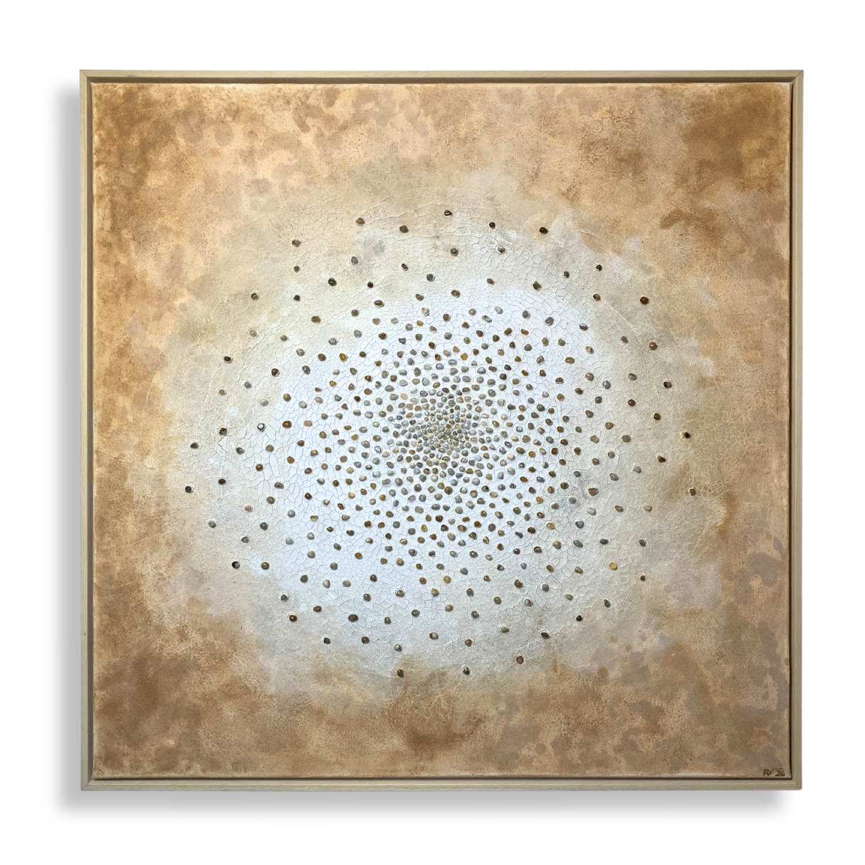 Kunstwerk mit Erde und Steinen aus einem etruskischen Tempel in Perugia  von Paulina Vogt