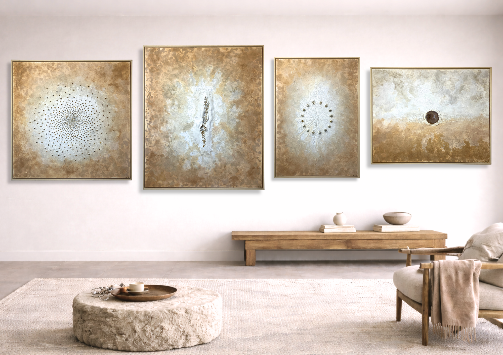Kunstwerke der Serie "Auf der Suche nach dem Glück"