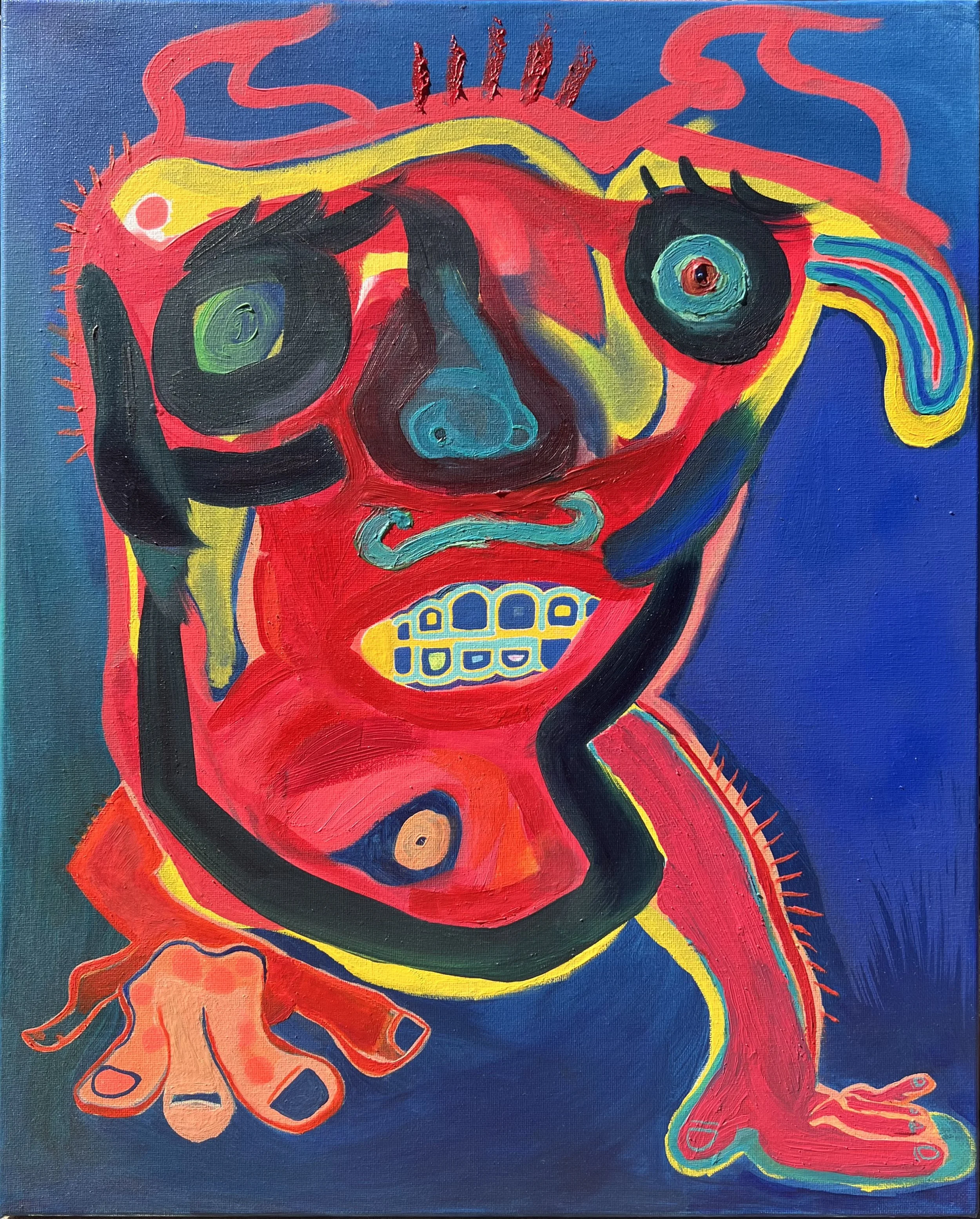 "IDLE URGES" ♾️ 16X20 INCHES ♾️ OIL ON CANVAS