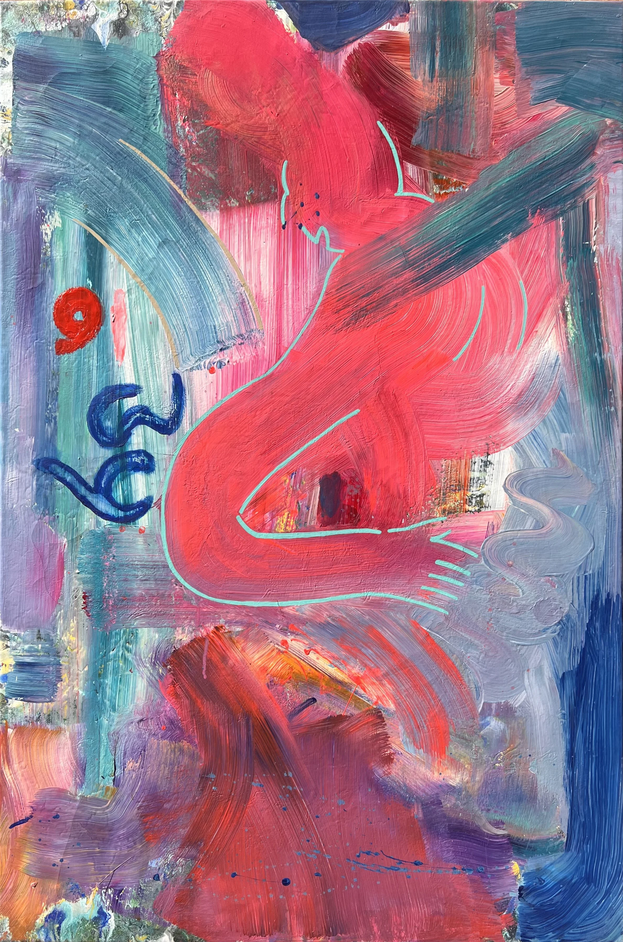 "BRUTA ANIMA" ♾️ 24X36 INCHES ♾️ OIL ON CANVAS