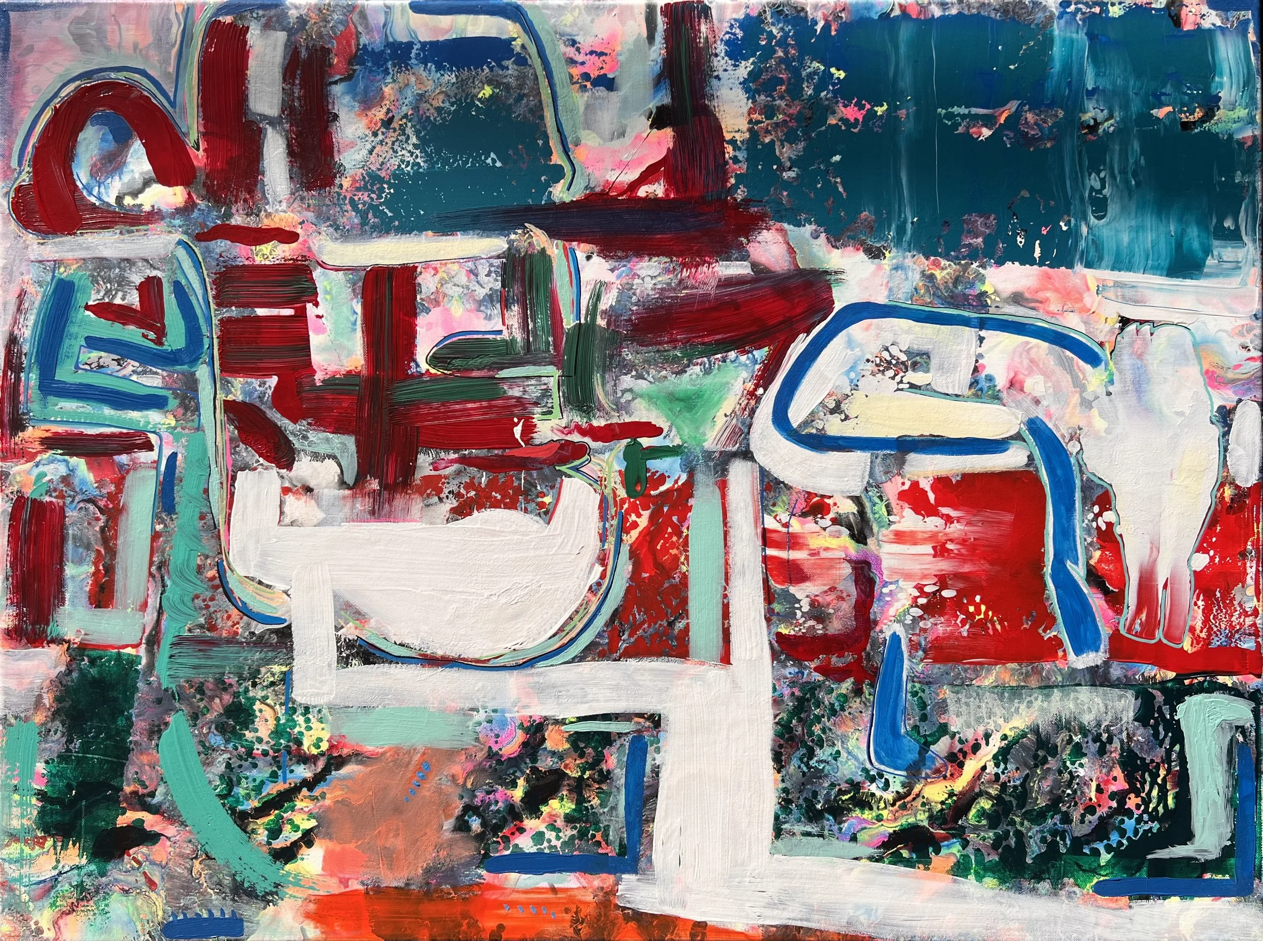 "VOYEUR" ♾️ 40X30 INCHES ♾️ OIL ON CANVAS