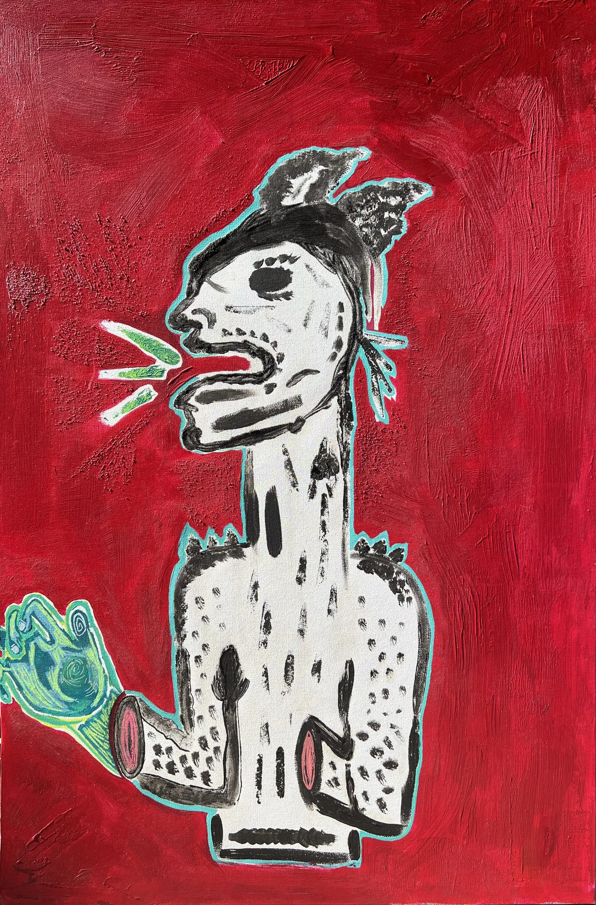 "CORPOREAL CONUNDRUM" ♾️ 24X36 INCHES ♾️ OIL ON CANVAS