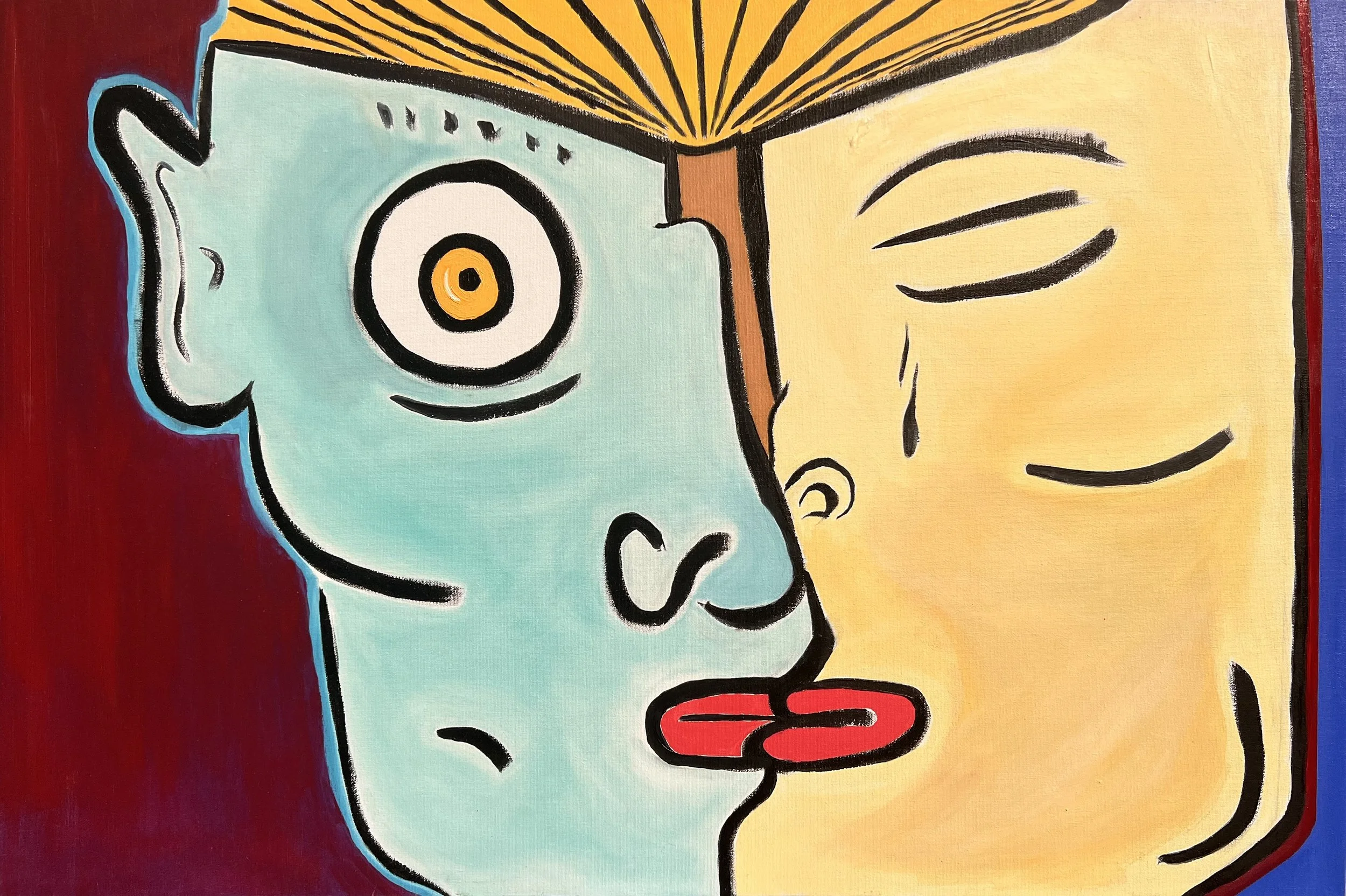 "BOUND" ♾️ 36X24 INCHES ♾️ OIL AND ACRYLIC ON CANVAS