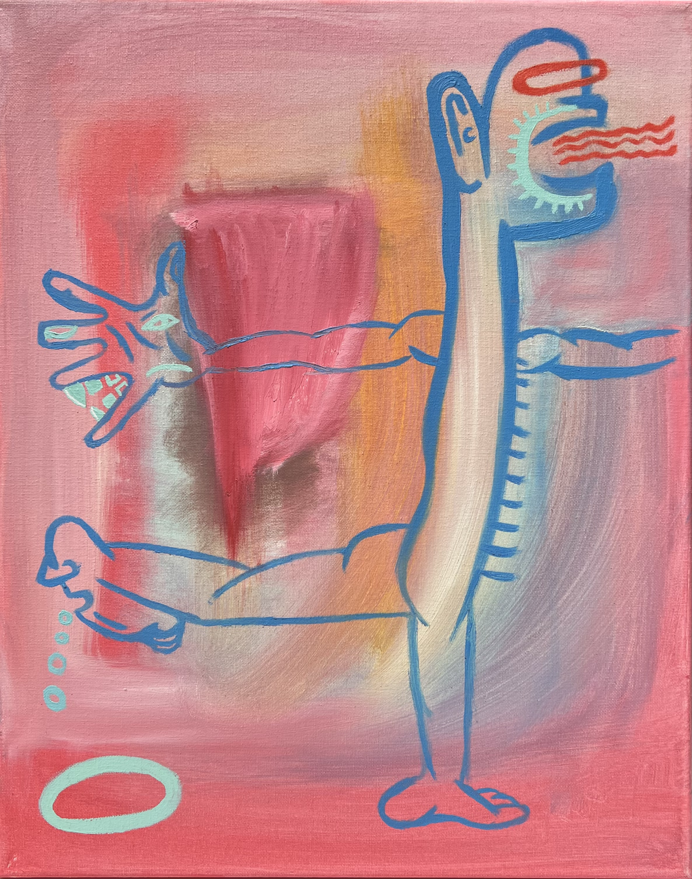 "DOG DAZE" ♾️ 16X20 INCHES ♾️ OIL ON CANVAS