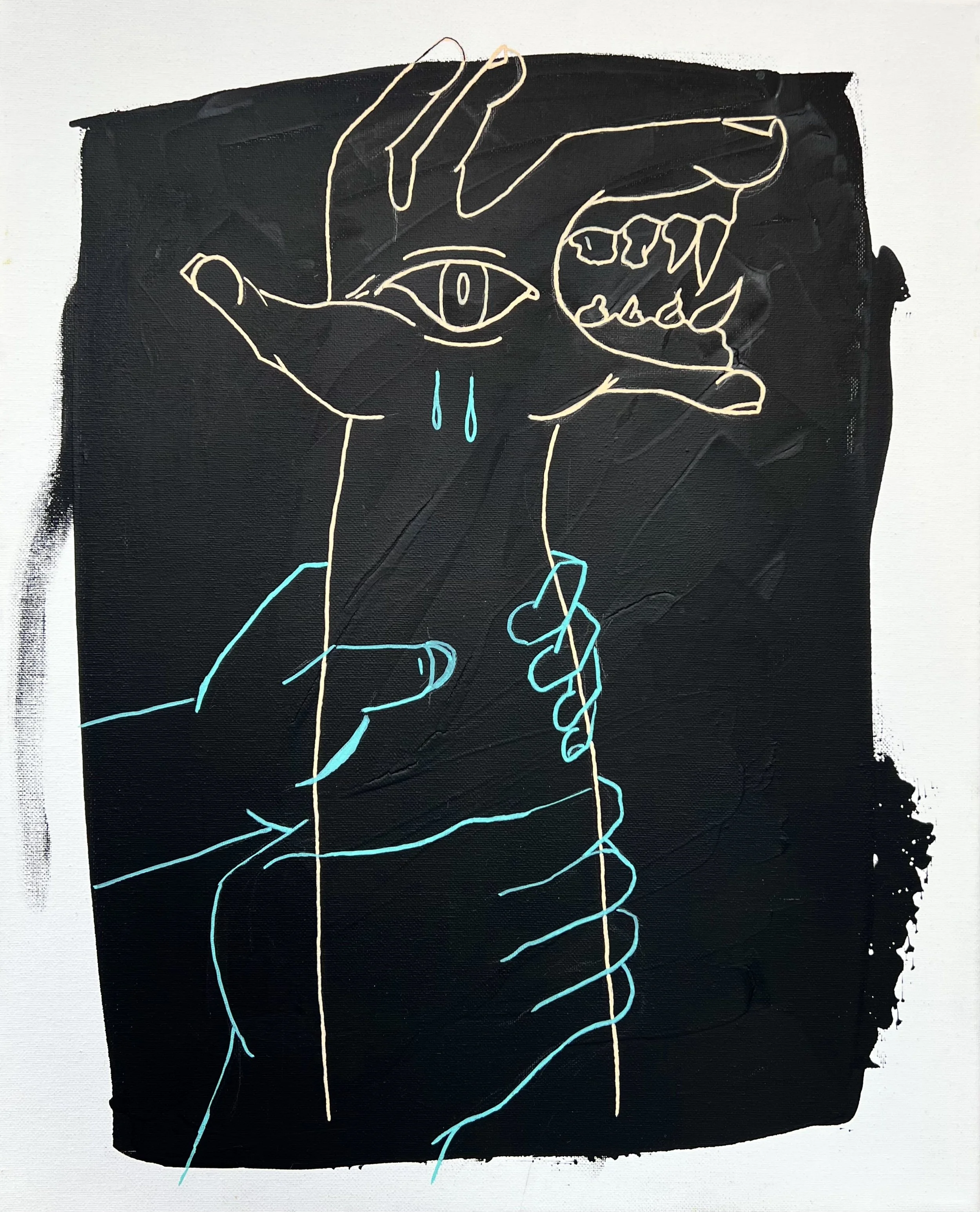 "CONTROL" ♾️ 16X20 INCHES ♾️ ACRYLIC ON CANVAS