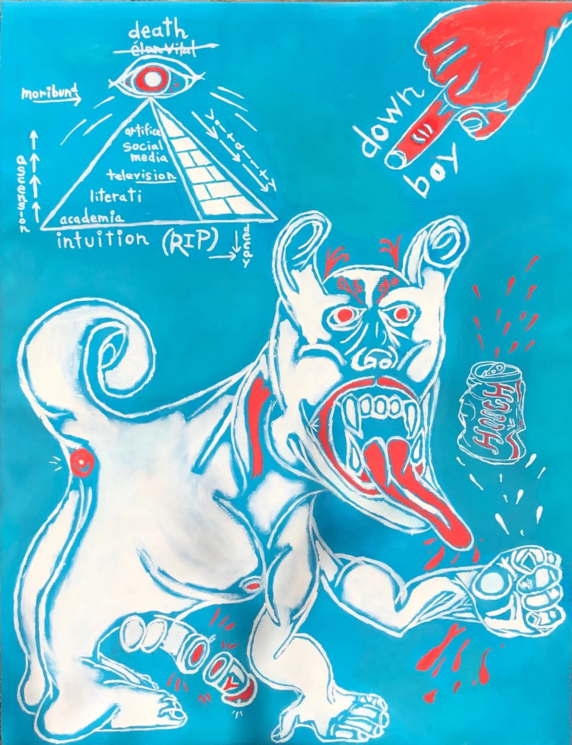 "Θάνατος" ♾️ 24X31.5 INCHES ♾️ OIL AND ACRYLIC ON CANVAS