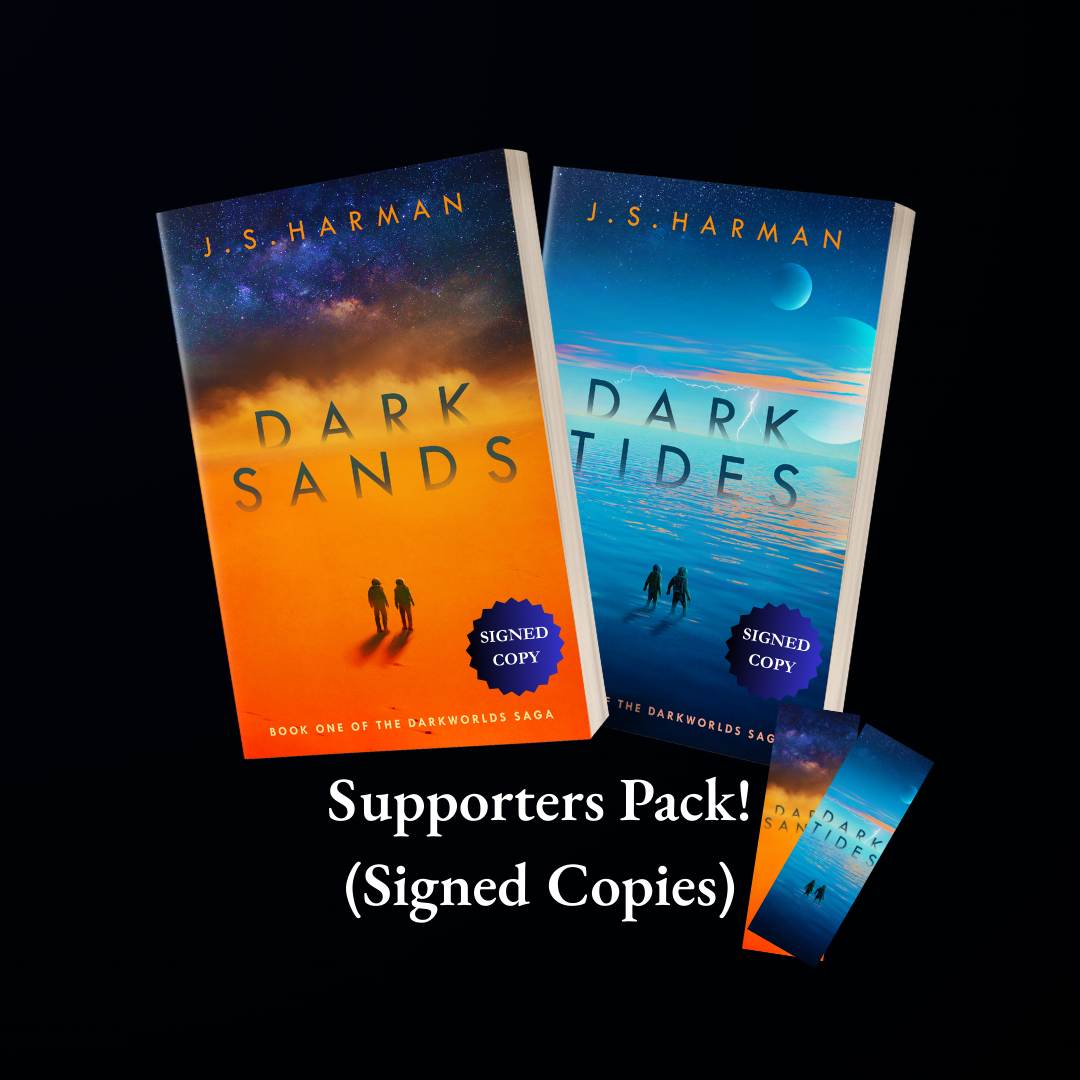 Darkworlds Saga Supporters Pack PREORDER - Two Signed Paperbacks + Bookmarks - AUSTRALIA ONLY