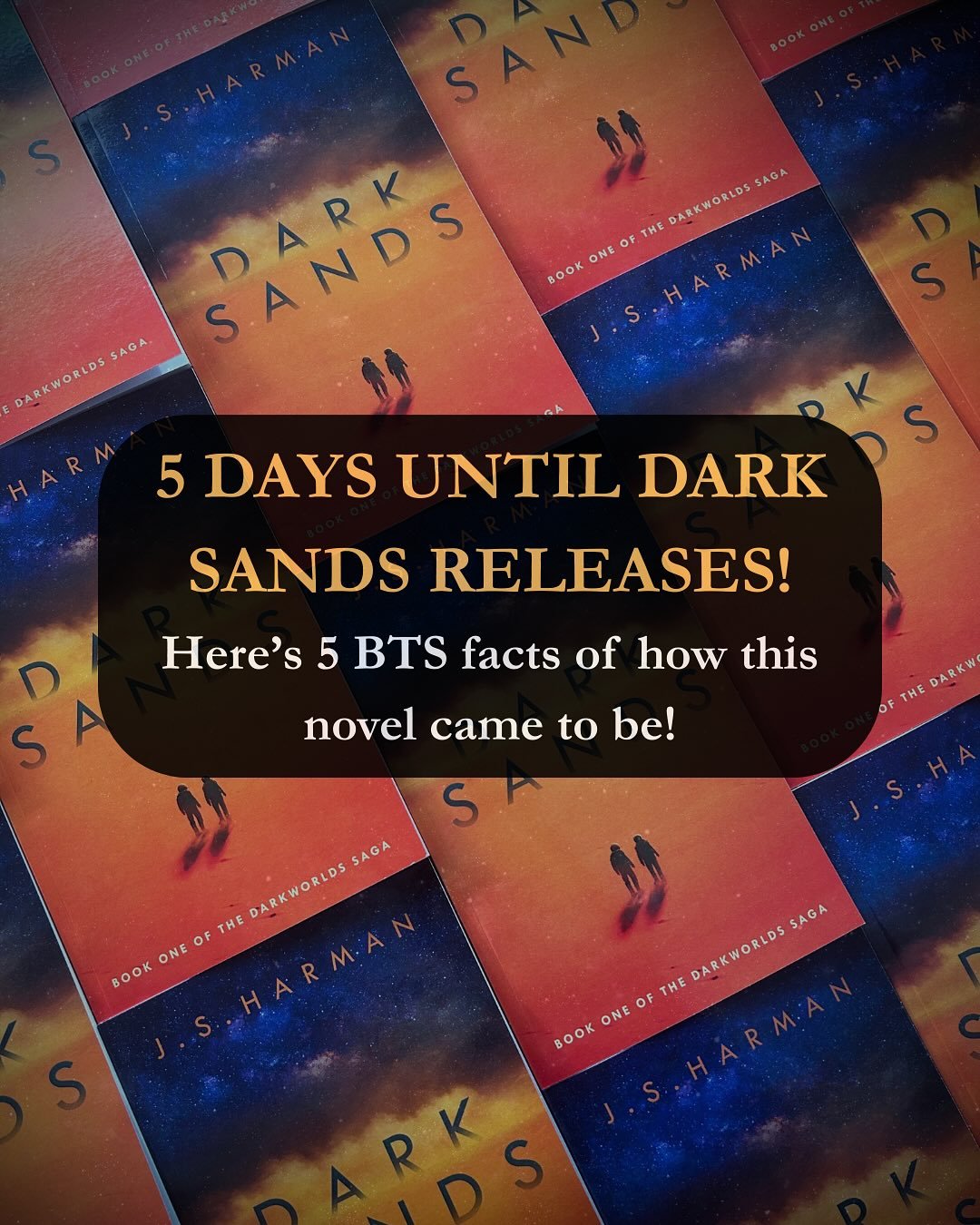Yeah, I&rsquo;m braving the Saturday night posting deadzone to bring you all some BTS facts about my journey writing DARK SANDS. I hope you find them interesting, or, dare I say it, even funny! 

4 days until the book launch. 5 until the worldwide re