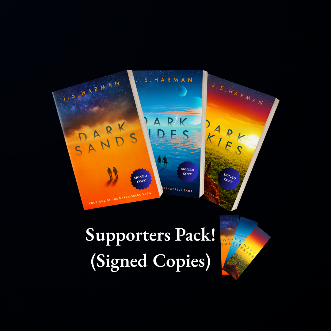 Darkworlds Saga Supporters Pack - Three Signed Paperbacks + Bookmarks - AUSTRALIA ONLY