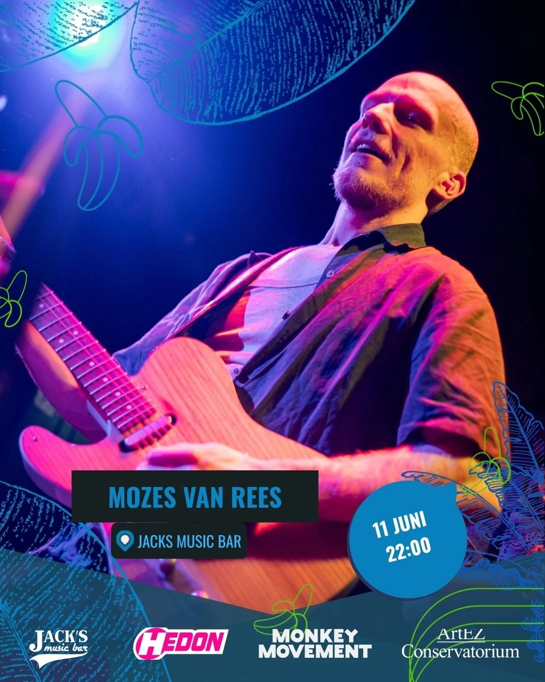 🎶🐵Huisband MonkeyJam Zwolle - 11 JUNI 🎶

Donderdag gaan we weer los in Zwolle. Vandaag zetten we alvast de huisband van de avond in het zonnetje. Dit is de laatste editie voor de zomerstop dus hopelijk zien we veel van jullie lekker de zomer inlui
