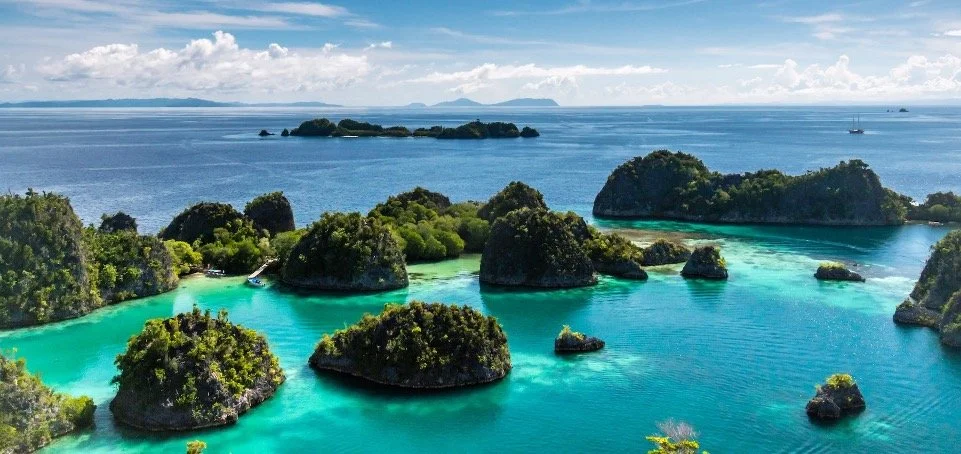 Tropical islands of the Indonesian archipelago