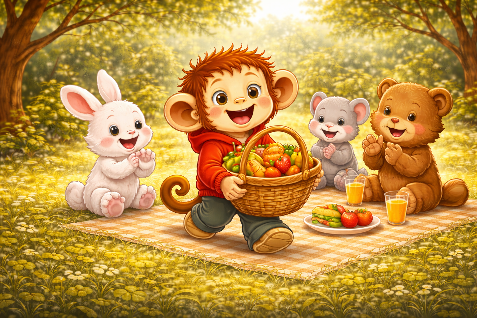 Косматко и пикникът без кошница