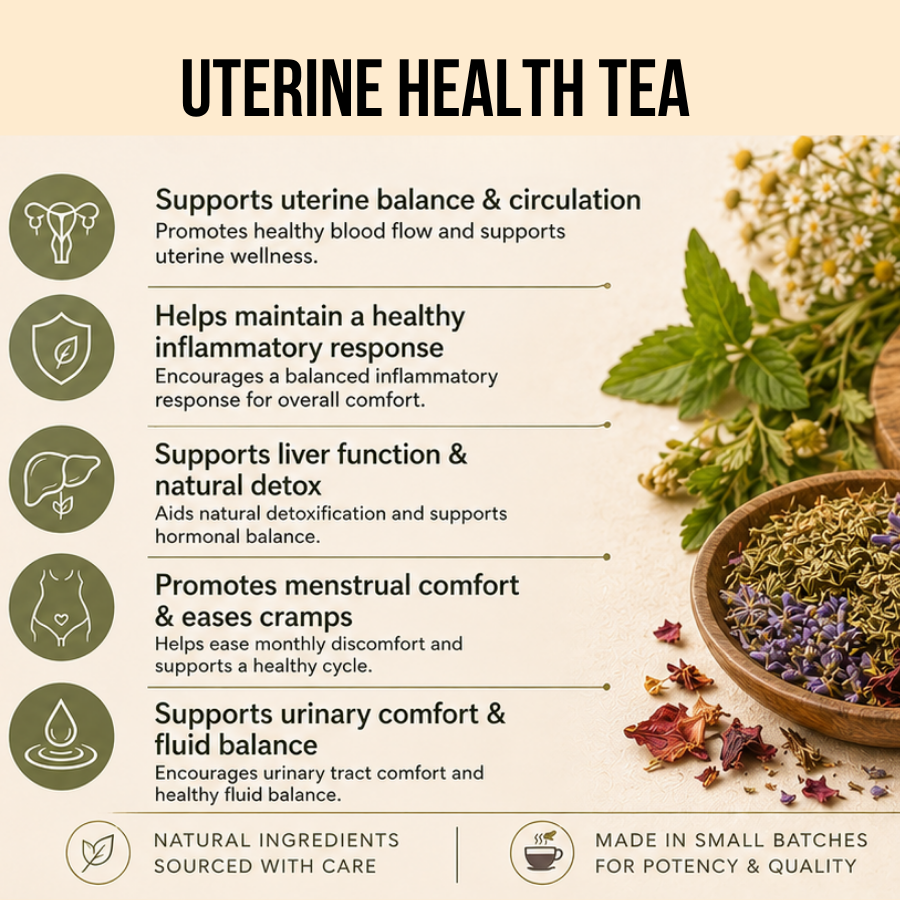 Uterine Health Tea - Fibroid Tea for support healthy tissue balance