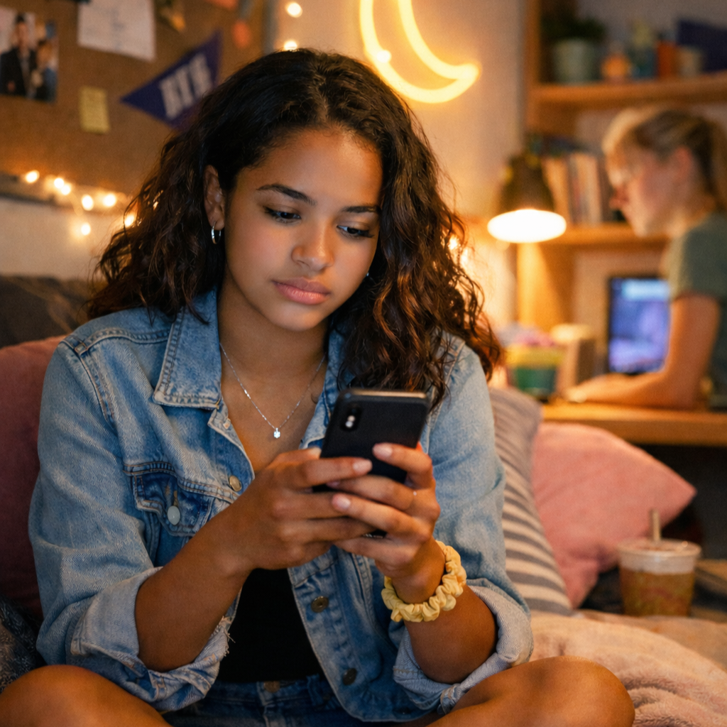 It’s Maya’s first weekend in the dorms her freshman year. She and her roommate want to go out and socialize, but they feel disconnected from the rest of the students.