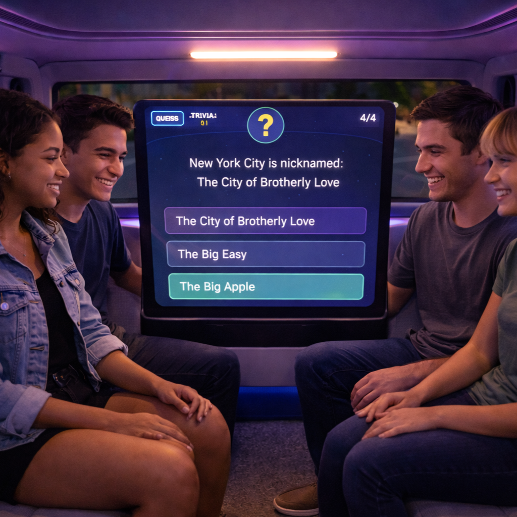 The students play some trivia to break the ice.