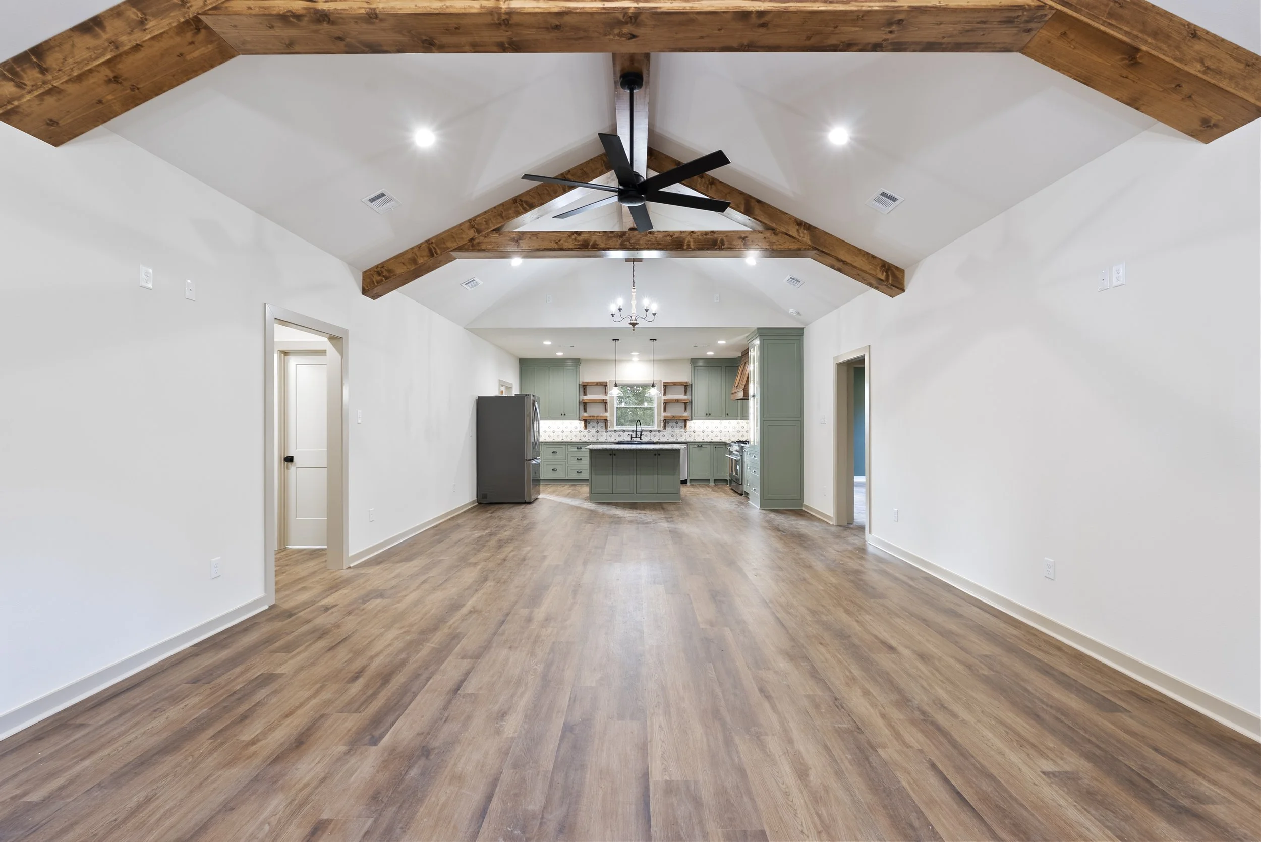 Open concept farmhouse available to build in cabot, Arkansas.